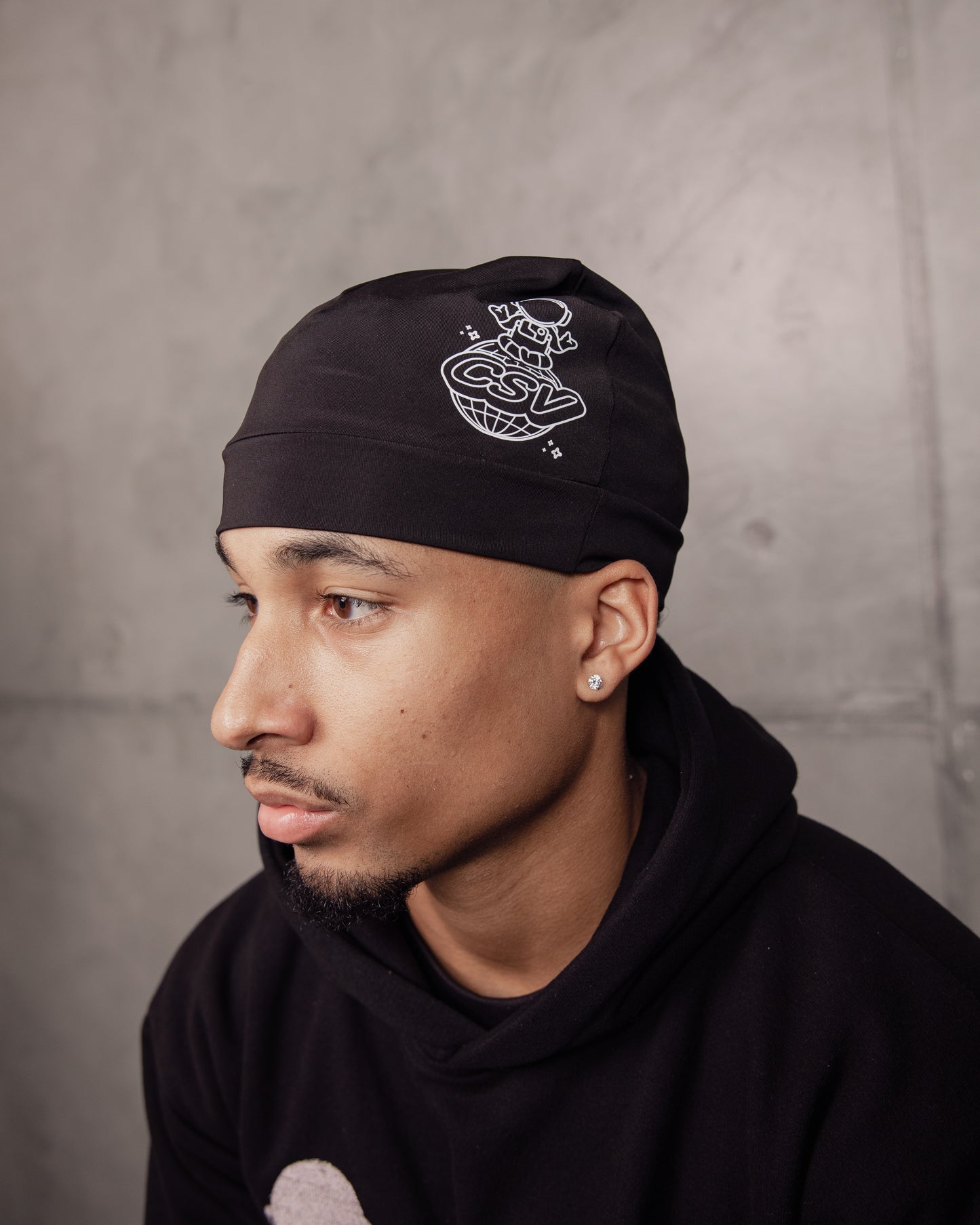 Black Skull Cap