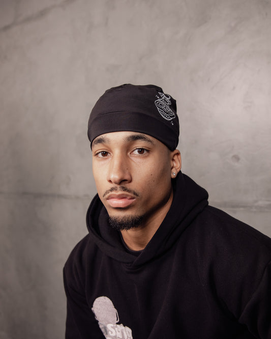 Black Skull Cap