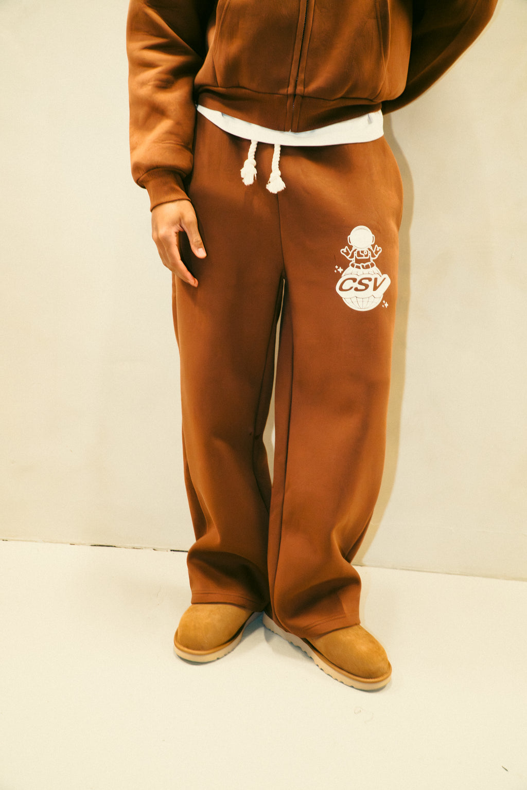 Brown tracksuit bottoms