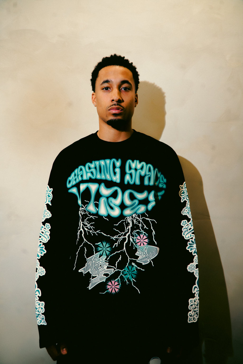 Black ‘Chasing Space Vibes’ long sleeve
