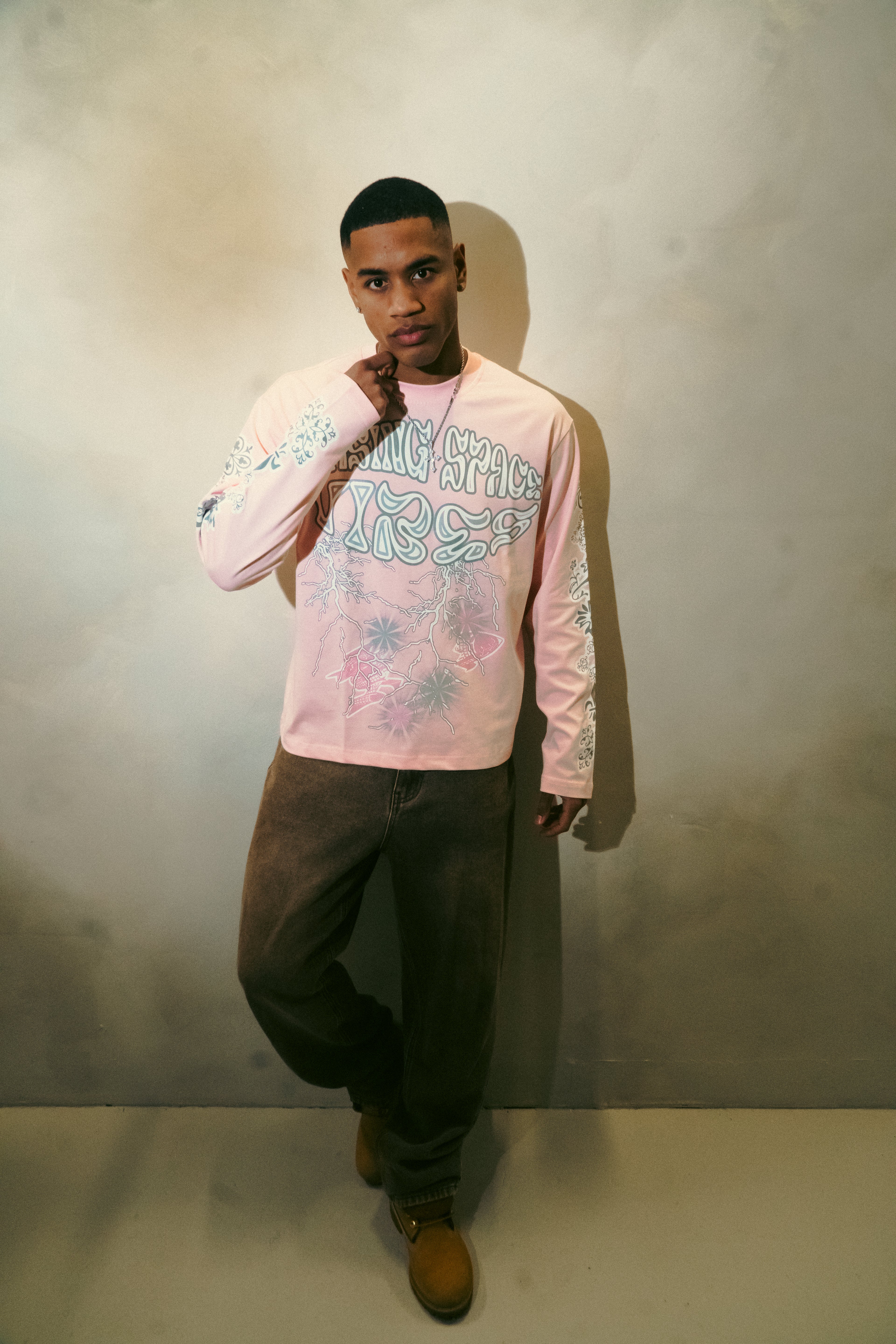 Pink ‘Chasing Space Vibes’ long sleeve