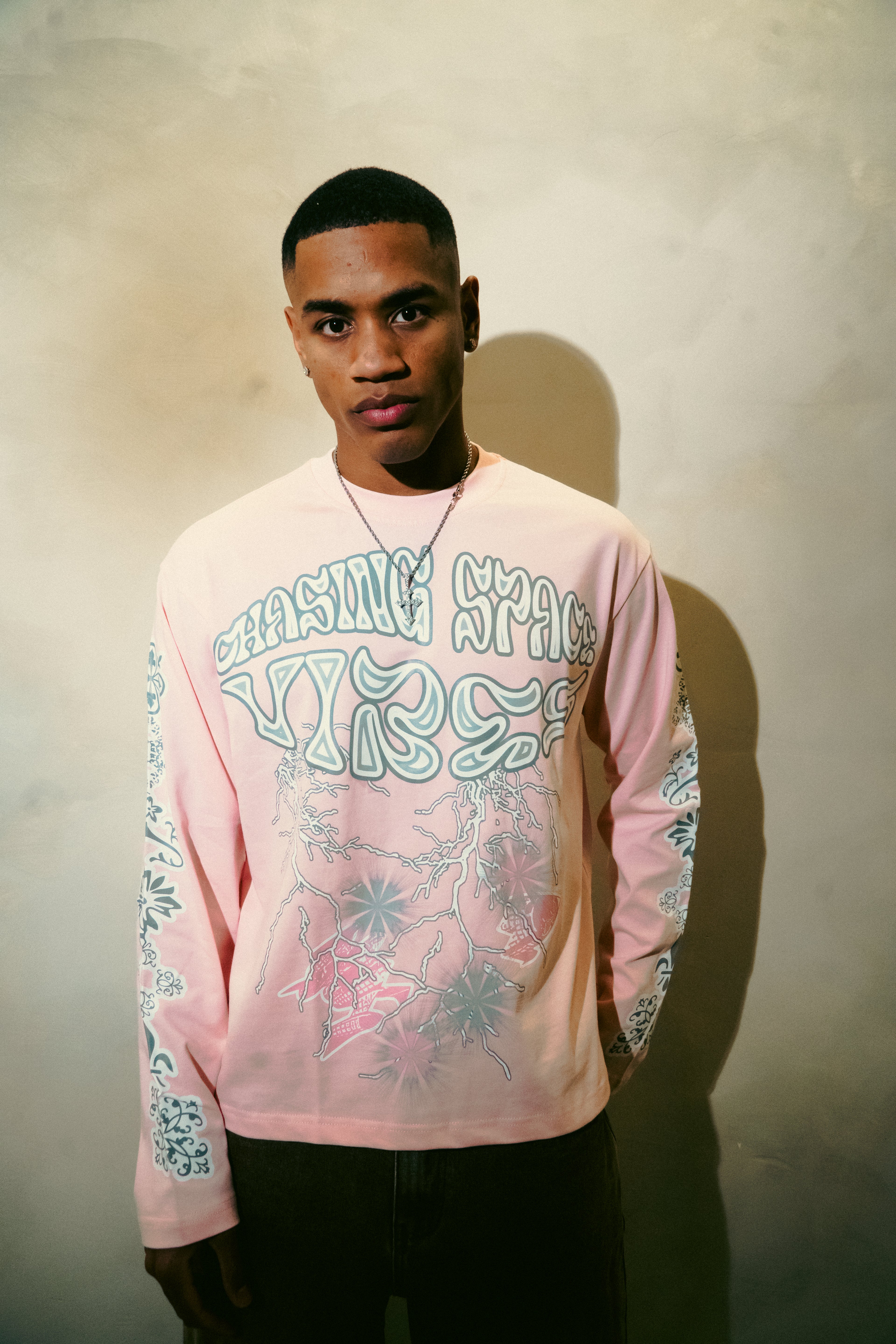 Pink ‘Chasing Space Vibes’ long sleeve